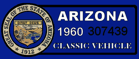 1960 Arizona Classic Windshield Stickers